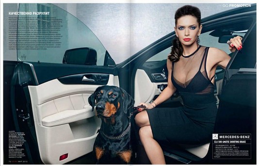 Шатенка Вера Брежнева в рекламе Mercedes-Benz