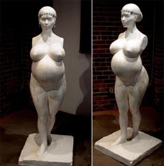 В Лос-Анджелесе выставлена скульптура Ким Кардашиян