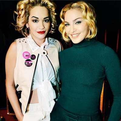 Рита Ора и Мадонна. Фото из Инстаграм