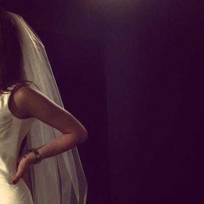 Кети Топурия примерила свадебное платье. Фото из Instagram