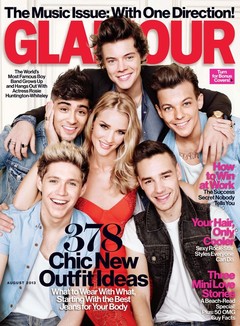 One Direction и Роузи Хантингтон-Уайтли на обложке Glamour