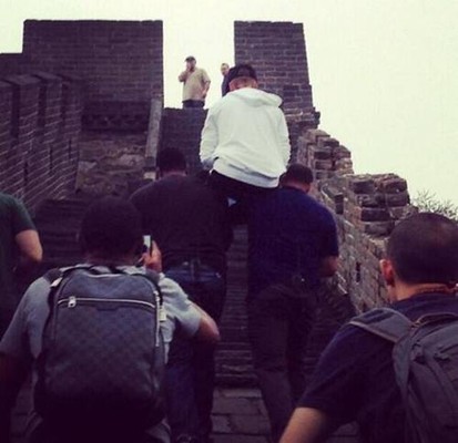 Джастина Бибера занесли на Великую китайскую стену