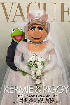 Лягушонок Керми и Мисс Пигги на обложке Vogue