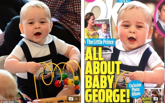 Снимки маленького принца Джорджа отретушировали