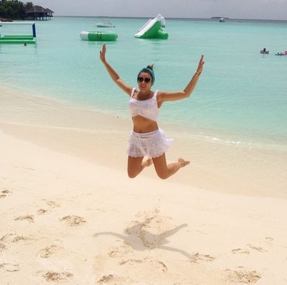 Вика Крутая проводит медовый месяц на Мальдивах