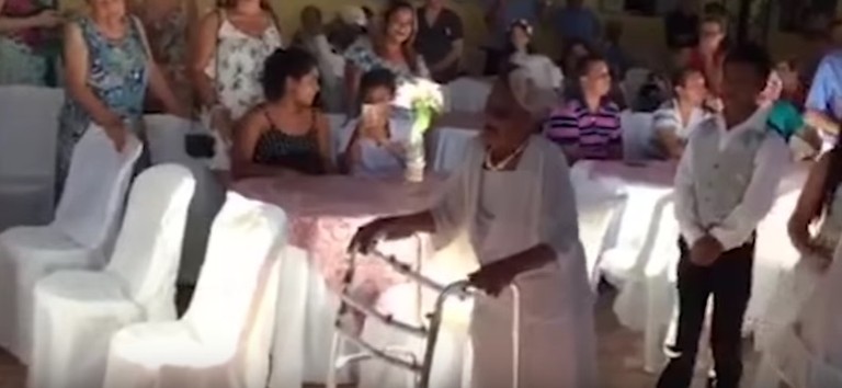 Свадьба старейшей невесты планеты