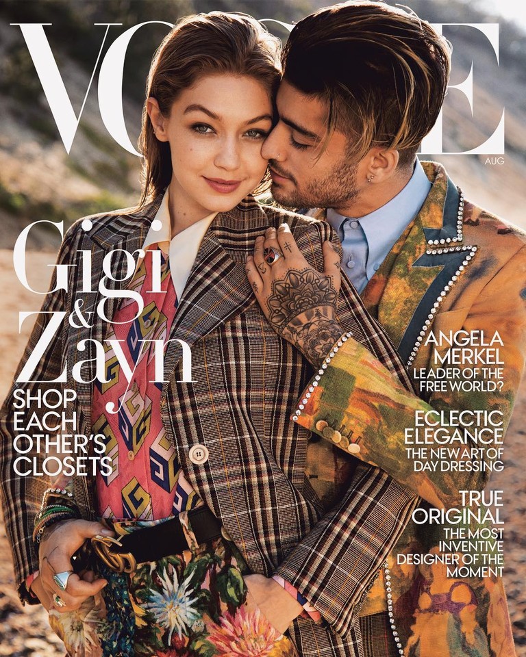 Джиджи Хадид и Зейн Малик на обложке журнала Vogue