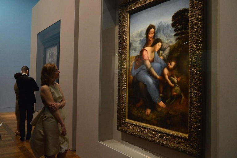 Лувр, Париж / «Святая Анна с Мадонной и младенцем Христом» / Леонардо да Винчи