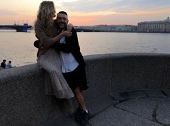 Сергей Шнуров с новой женой Ольгой Абрамовой