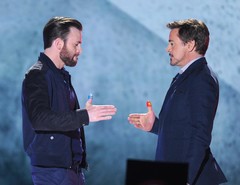 Крис Эванс и Роберт Дауни-мл. на Kids' Choice Awards 2016