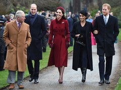 Принц Чарльз, принц Уильям и Кейт Миддлтон, Меган Маркл и принц Гарри