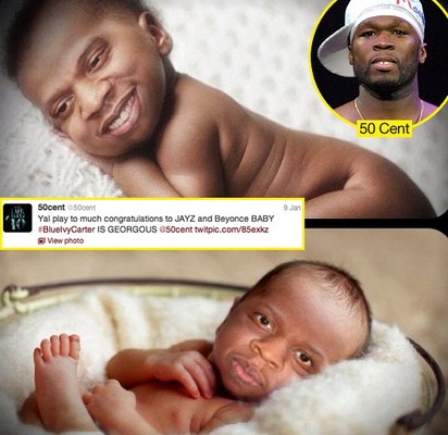 50 Cent опубликовал фото дочери Бейонсе