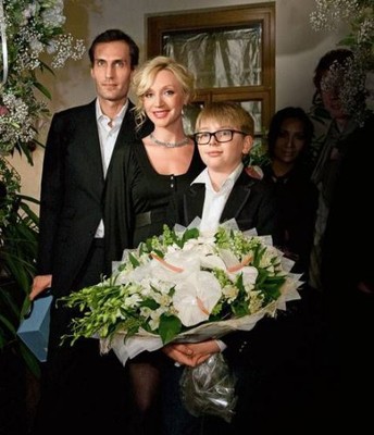 Кристина Орбакайте с мужем и сыном 