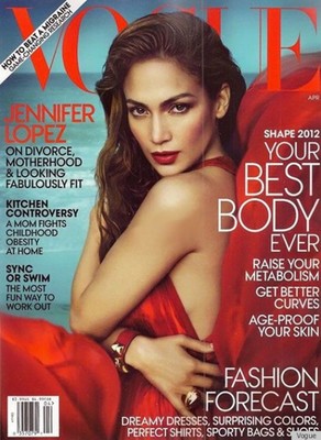 Дженнифер Лопес на обложке журнала Vogue