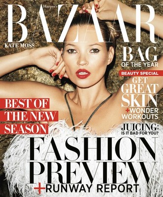 Кейт Мосс украсила обложку «Harper's Bazaar»