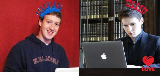 Марк Цукерберг  vs.  Павел Дуров