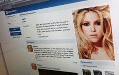 Страничка Шакиры появилась ВКонтакте