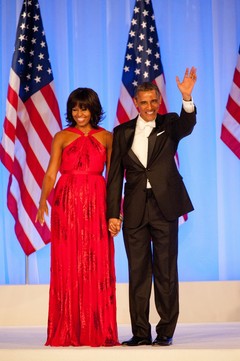 Инаугурация президента США. Мишель и Барак Обама