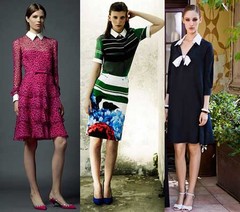 Модная весна 2013, белые воротнички – Valentino, Preen, Moschino Модная весна 2013, белые воротнички – Valentino, Preen, Moschino