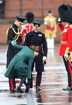 Герцогиня Кейт попала в ловушку на ирландском параде